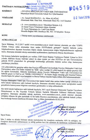 CHP'li Öztürk Yılmaz rehin alınmadan önce neden FETÖ'cülerle görüştü? haberine açıklama