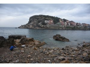 Fırtınada Roma dönemine ait parçalar ortaya çıktı