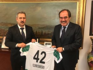 Konyaspor yönetiminden TFF'ye ziyaret