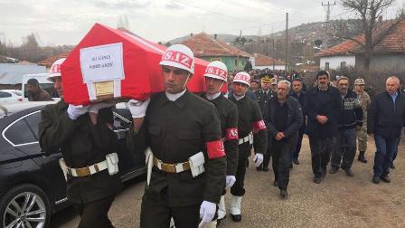 Kıbrıs gazisi son yolculuğuna uğurlandı