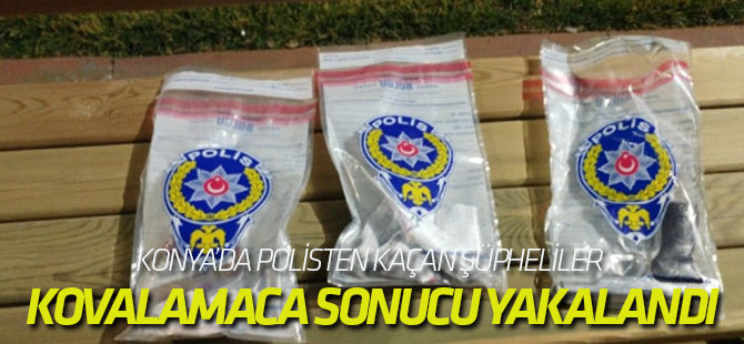 Polisten Kaçan Şüpheliler Kovalamaca Sonucu Yakalandı
