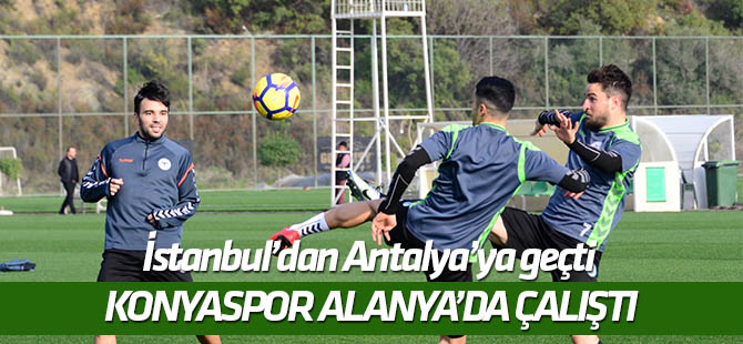 Konyaspor, Alanya'da çalıştı