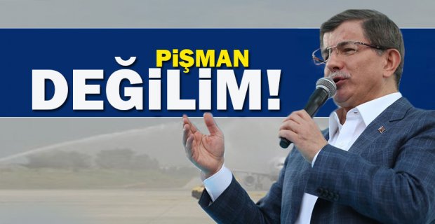 Ahmet Davutoğlu: Suriye'yle ilgili pişman değilim