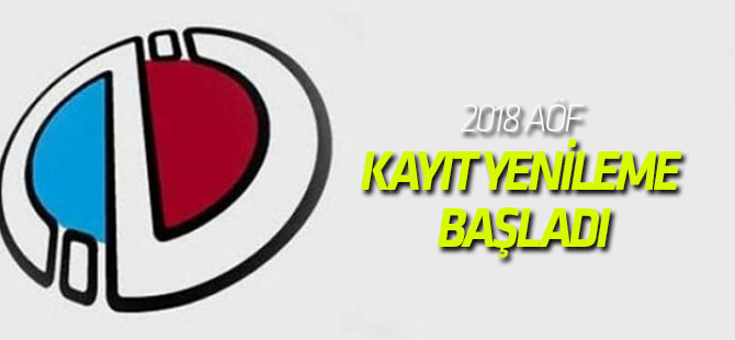 2018 AÖF kayıt yenileme başladı