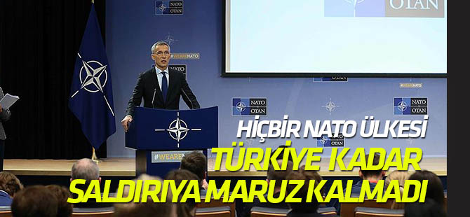 Stoltenberg: "Hiçbir NATO üyesi Türkiye kadar terör saldırısına maruz kalmadı"