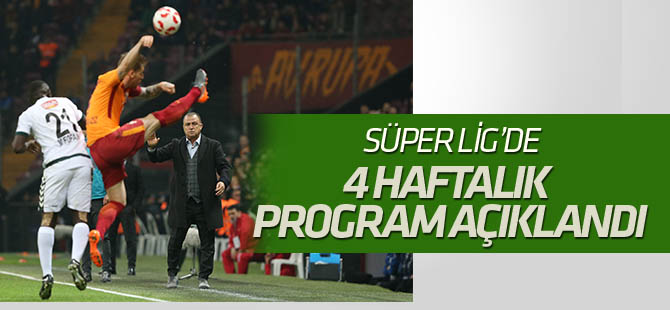 Spor Toto Süper Lig'de 23, 24, 25 ve 26. hafta maç programı açıklandı