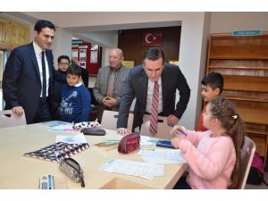 Kızılcahamam Kütüphanesi'nde kitap sergisi