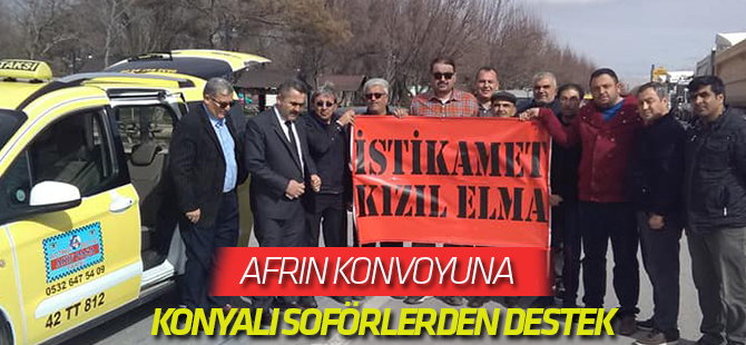 Konya'da 300 Tırla Zeytin Dalı Harekatı'na Destek Konvoyu