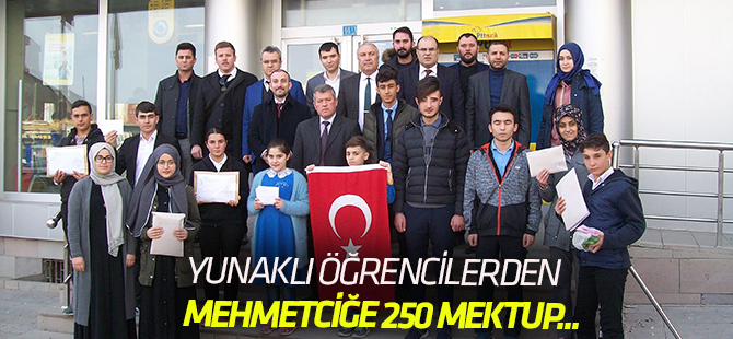 Yunak’lı öğrencilerden Mehmetçiğe Moral Mektubu