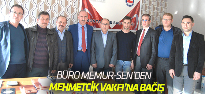 Büro Memur-Sen Mehmetçik Vakfına Bağış