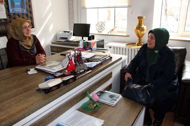 Karatay Kent Konseyi Kadın Meclisi'nden Saliha Bilgiç'e Ziyaret