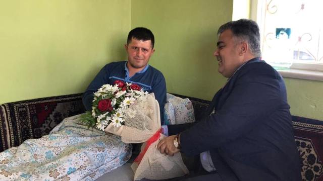 Özgüven Afrin Gazisini Ziyaret Etti