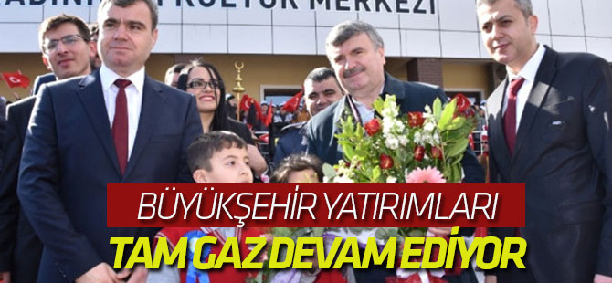 Kadınhanı'nda Büyükşehir Yatırımları Tam Hız Devam Ediyor