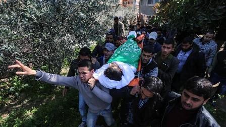 Gazze şehidini uğurladı