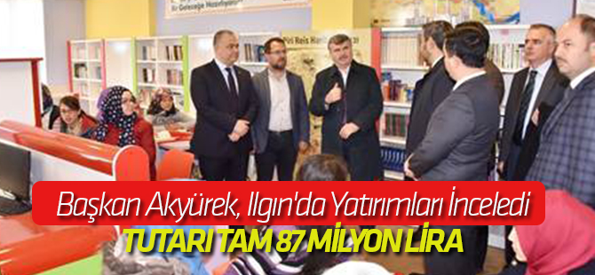 Başkan Akyürek, Ilgın'da Yatırımları İnceledi