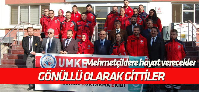 Konya'dan gönüllü sağlıkçılar sınıra uğurlandı