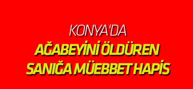 Ağabeyini Öldüren Sanığa Müebbet Hapis