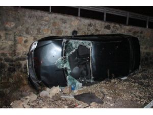 Seydişehir'de otomobil şarampole devrildi: 5 yaralı