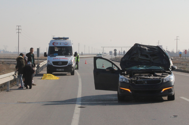 Konya'da otomobilin çarptığı yaya öldü