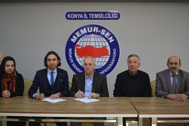 Yalçın Eğitim Kurumları ile Memur-Sen Konya Arasında İndirimli Eğitim anlaşması imzalandı.