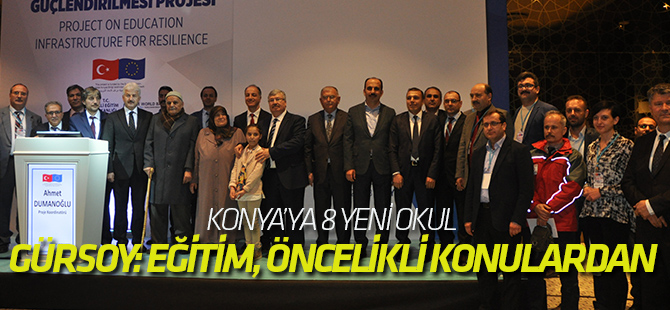 Konya’ya 8 tane okul yapılacak