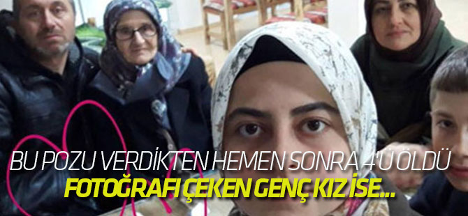 Bu pozu verdikten hemen sonra 4'ü öldü, fotoğrafı çeken genç kız ise...