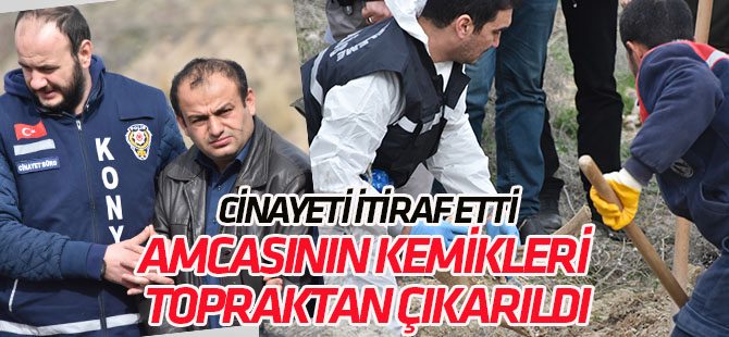 Amcasını öldürüp  evinin yakınına gömmüş!