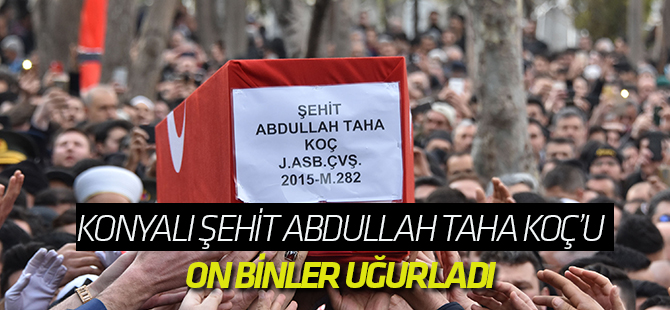 Konya, şehidini dualarla uğurladı