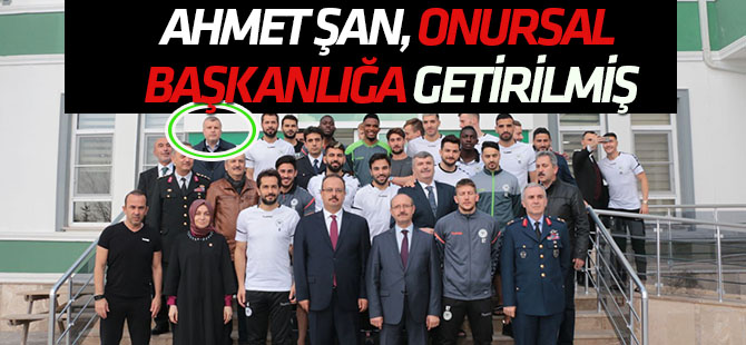 Ahmet Şan, Konyaspor'da "Onursal Başkanlığa" getirilmiş