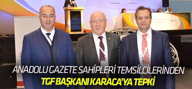 Anadolu Gazete Sahipleri Temsilcileri'nden açıklama