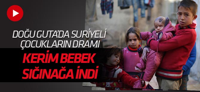 Doğu Guta ablukasının simgesi Kerim bebek de yer altına sığındı