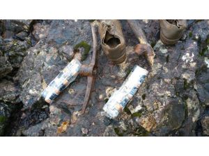 Tunceli'de terör örgütü sığınağından "deniz botu" çıktı