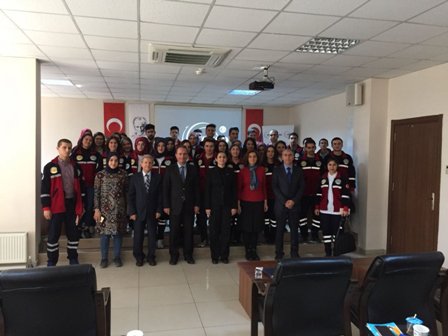 Yüksekokul öğrencilerinden AFAD'a ziyaret