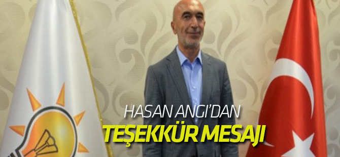 AK Parti Konya İl Başkanı Angı'dan Teşekkür Mesajı