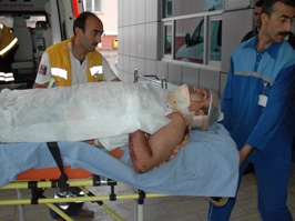 Cenaze için geldiler kaza yaptılar