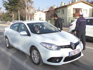 Beyşehir'de emniyet kemeri denetimi yapıldı