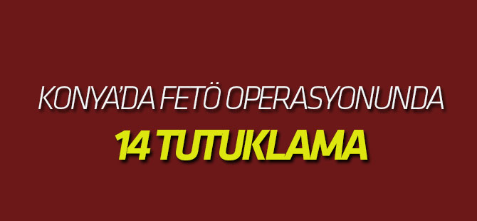 Konya Merkezli Fetö/pdy Operasyonunda 14 tutuklama