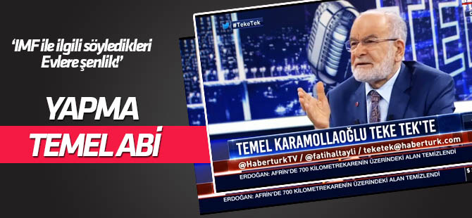 Ali Karahasanoğlu'ndan Karamollaoğlu'na: Yapma Temel Abi!