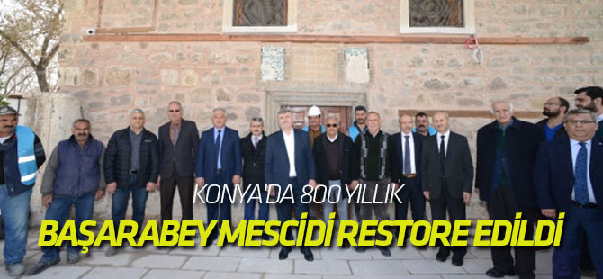 Konya'da 800 Yıllık Başarabey Mescidi Restore Edildi
