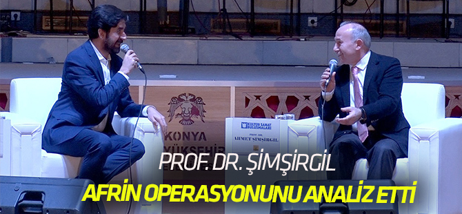 Prof. Dr. Şimşirgil: “Afrin’e girmeseydik bu ülke de elden gidecekti”