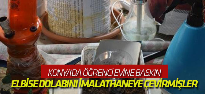 Üniversiteliler, Elbise Dolabını Uyuşturucu İmalathanesine Çevirmiş