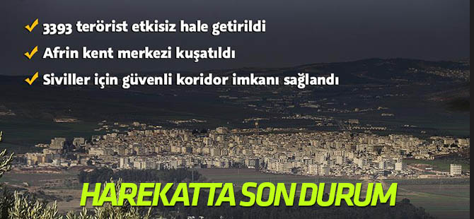 Afrin kent merkezi kuşatıldı