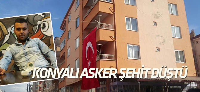 Konya'ya şehit ateşi düştü