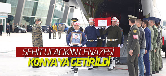 Şehit Ufacık'ın cenazesi Konya'ya getirildi