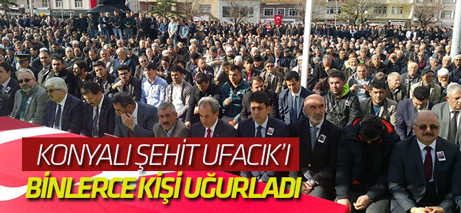 Şehit Astsubayı, 5 Bin Akşehirli Uğurladı