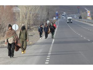 Erzurum'da 154 kaçak göçmen yakalandı