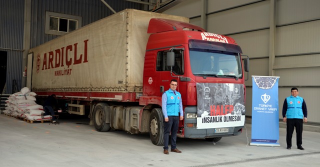 Konya’dan Halep’e 23 Tır Un Yardımı