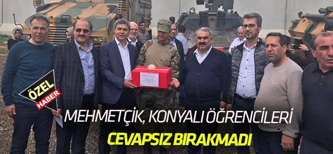 Mehmetçik Konyalı öğrencileri cevapsız bırakmadı