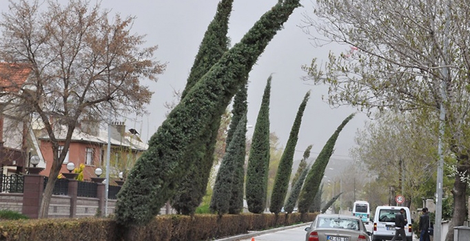 Konya için kuvvetli rüzgar uyarısı