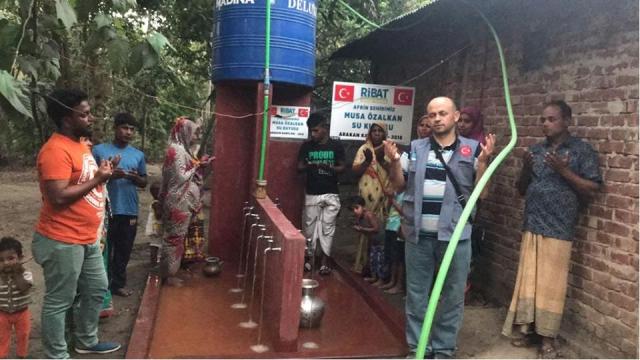 Ribat, Şehit Özalkan adına su kuyusu açtı